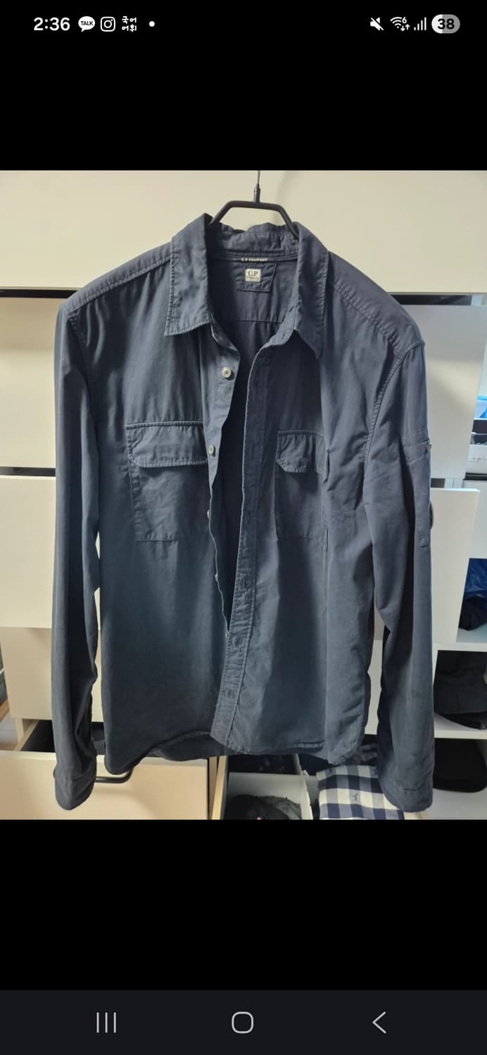 CP컴퍼니 네이비 셔츠 L 상품이미지2