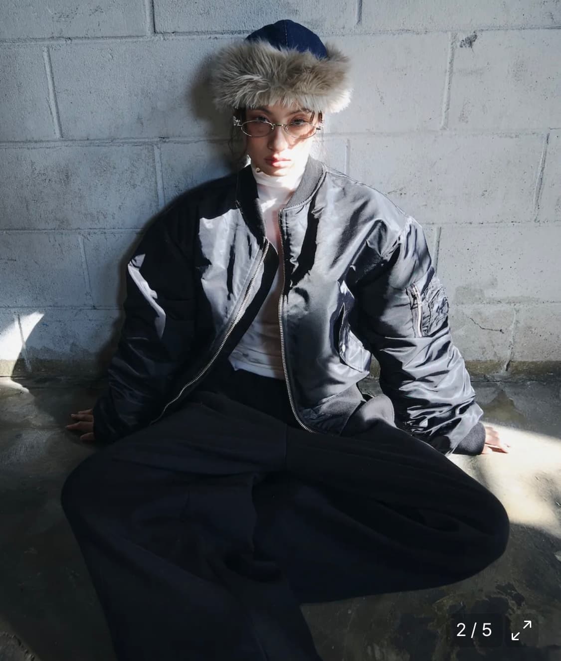 콜아웃뉴이어 Ma-1 마원 블랙 상품이미지3