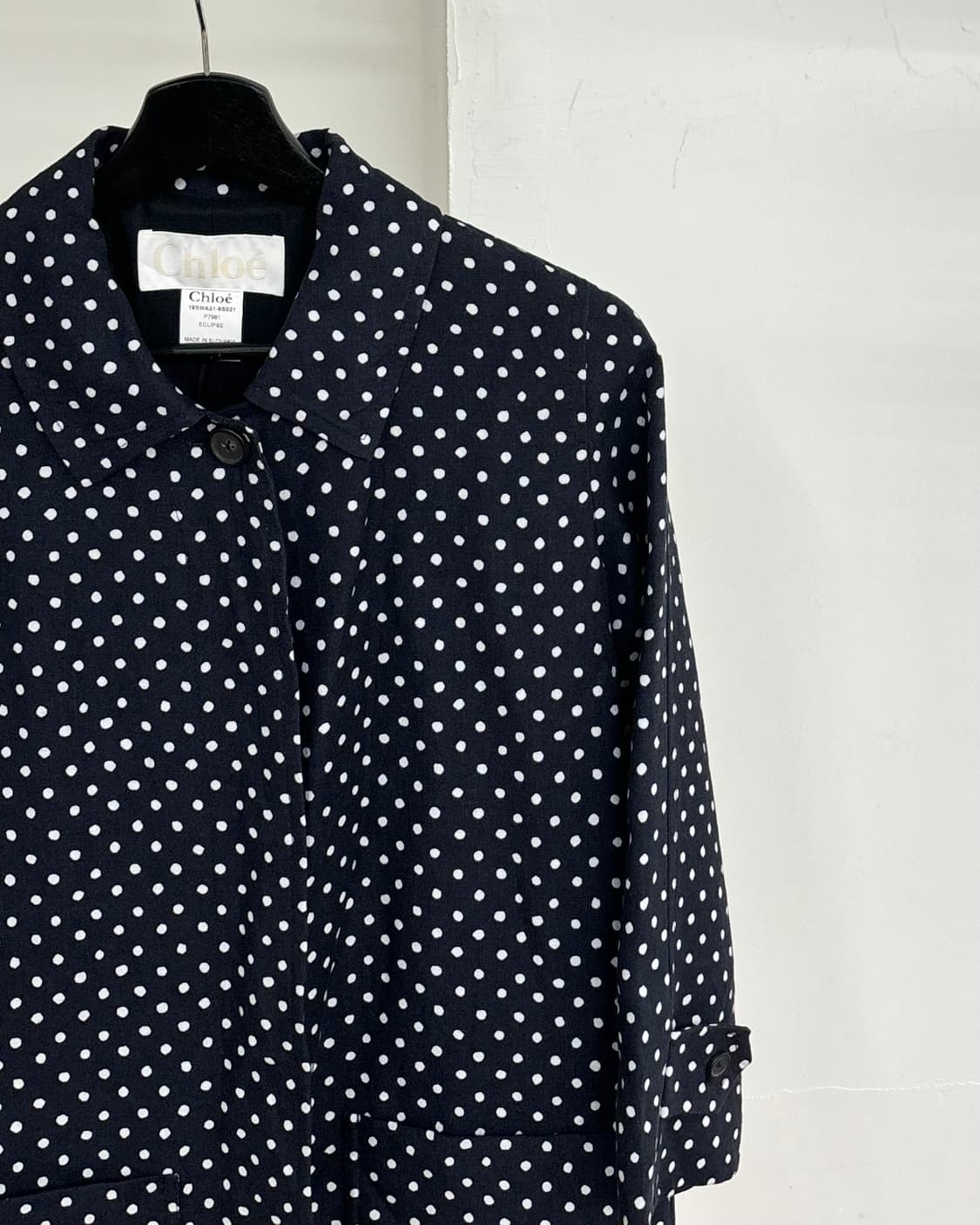 끌로에 네이비 도트 자켓 상품이미지4