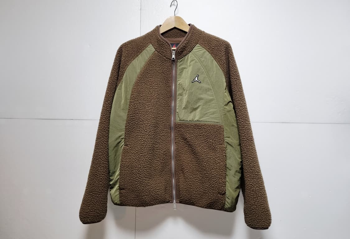 남성 2024 신형 나이키 조던 셰르파 뽀글이 후리스 플리스 점퍼 자켓 상품이미지3