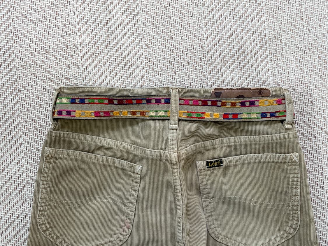 빈티지 에스닉 자수 골드버클 벨트  상품이미지4