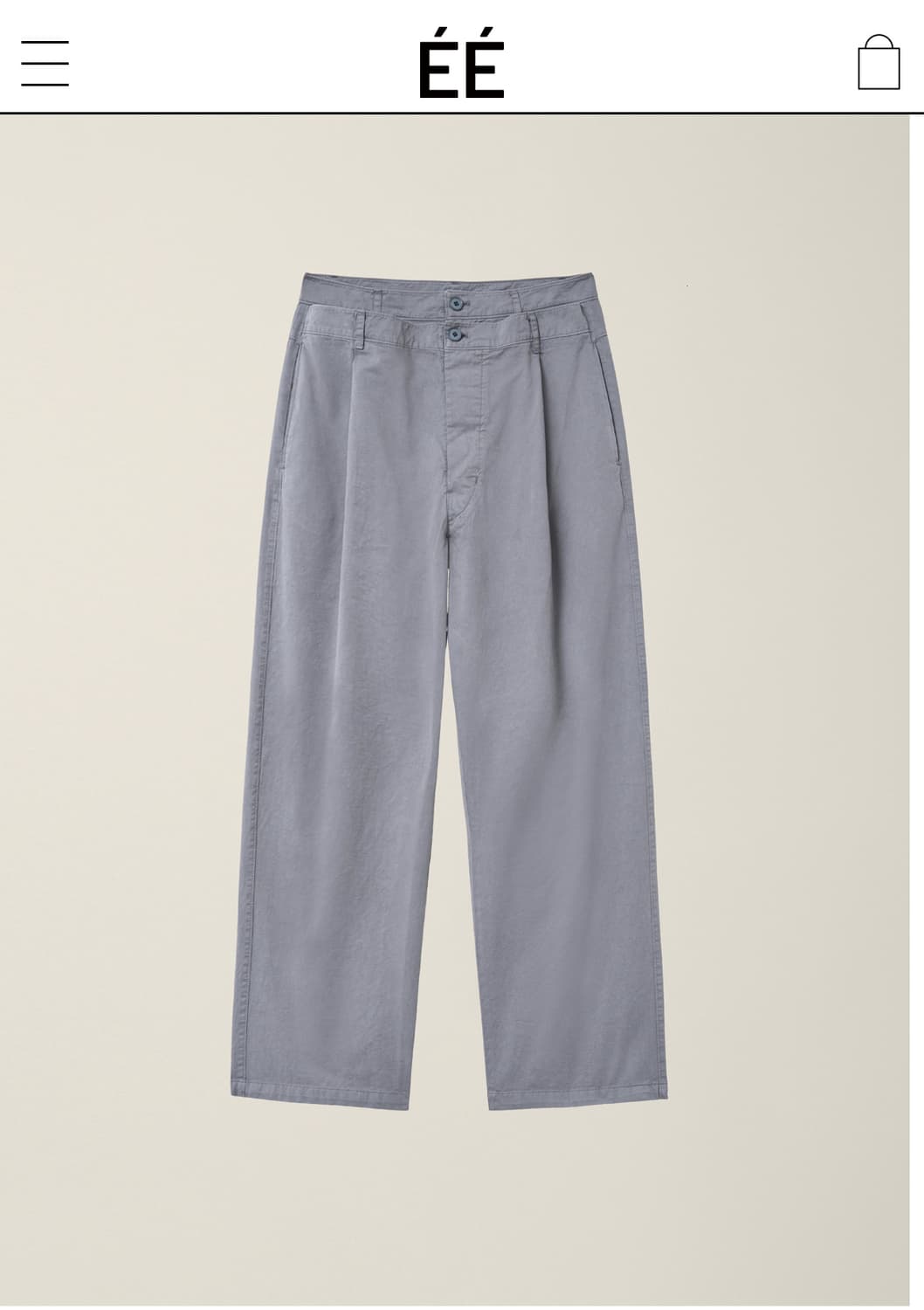 ee DOUBLE WAIST TROUSER S 상품이미지1