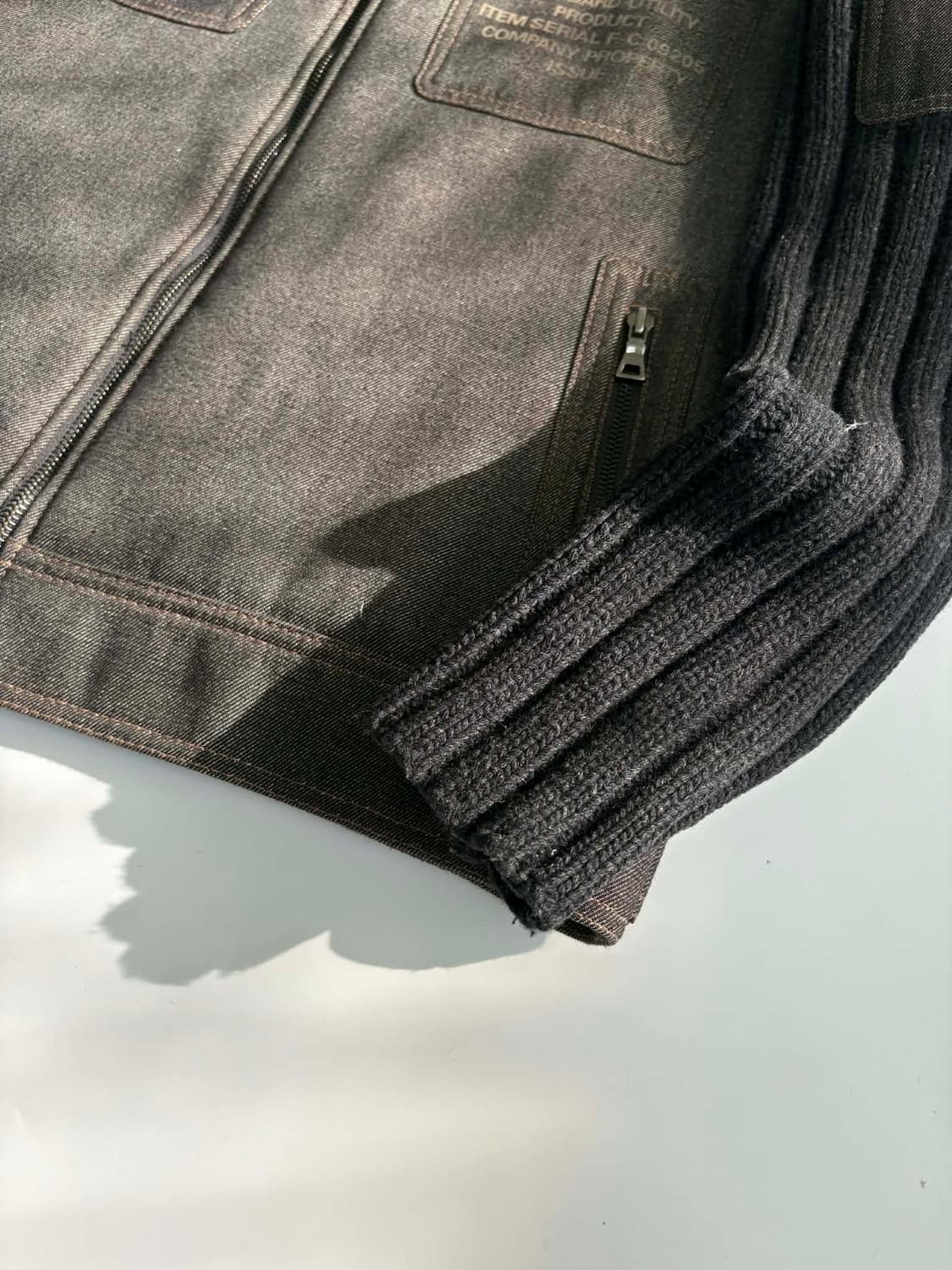 [100] 후부 03s 올드스쿨 니트 집업 자켓 상품이미지8