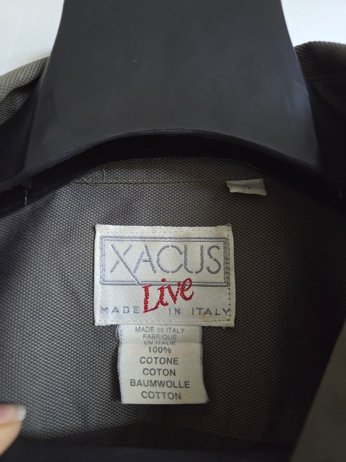 자쿠스  셔츠  자수 카키색 상품이미지7