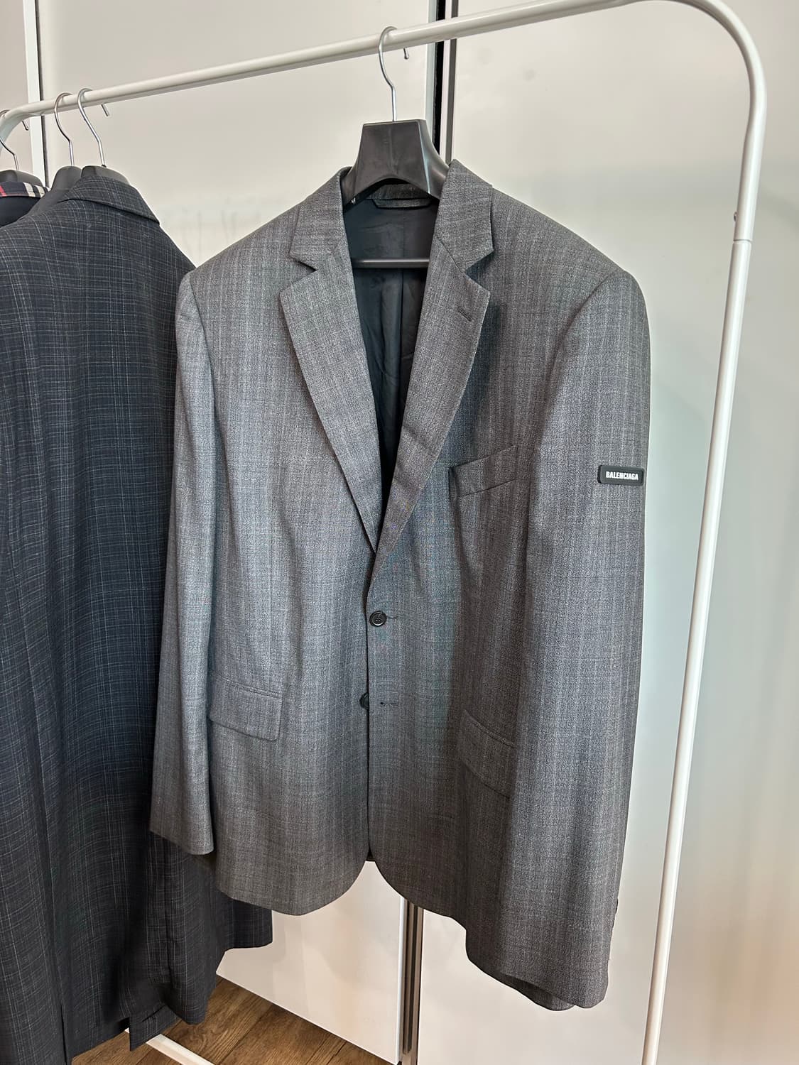 발렌시아가 워시드 체크 블레이저 상품이미지2