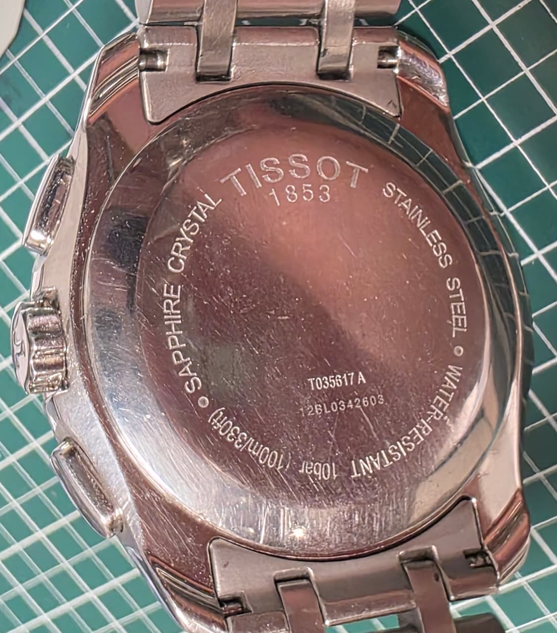 티쏘 (TISSOT) T0356171103100 쿠튀리에 실버화이트 크로 상품이미지4