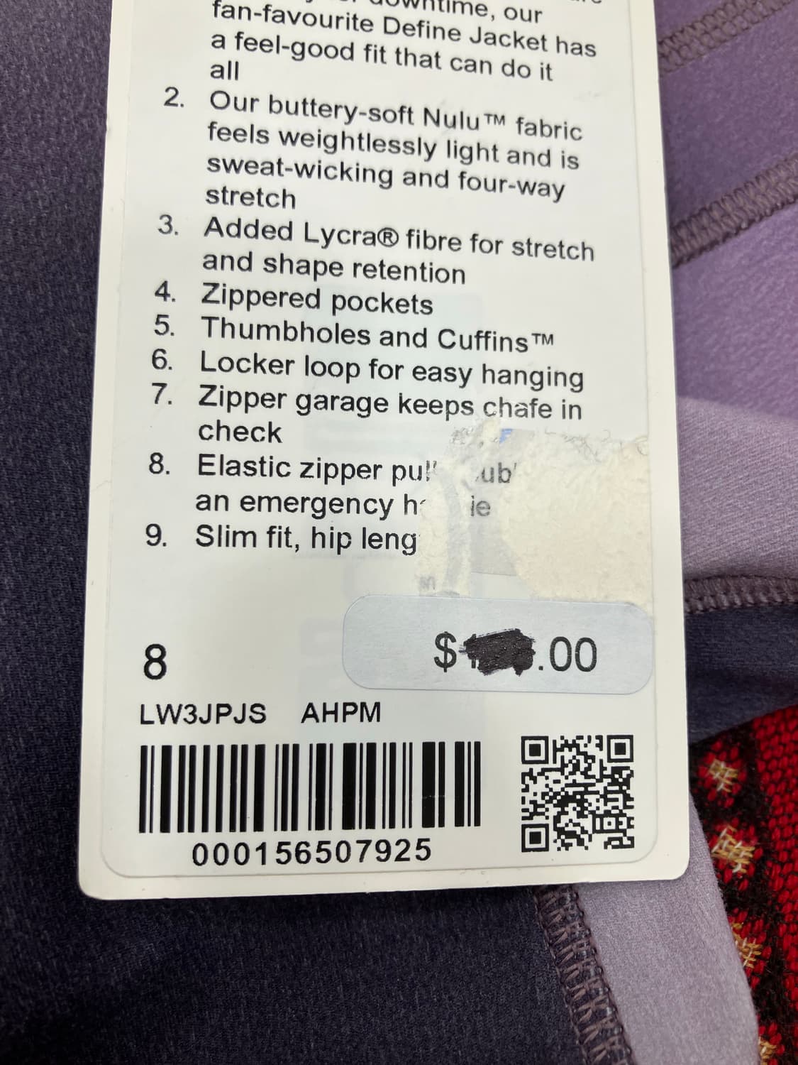 룰루레몬 디파인 자켓 (새상품) 상품이미지5