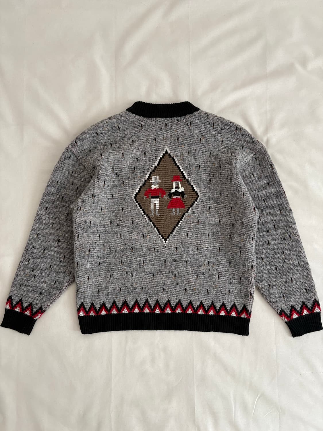 vintage wool pattern sweater  상품이미지1