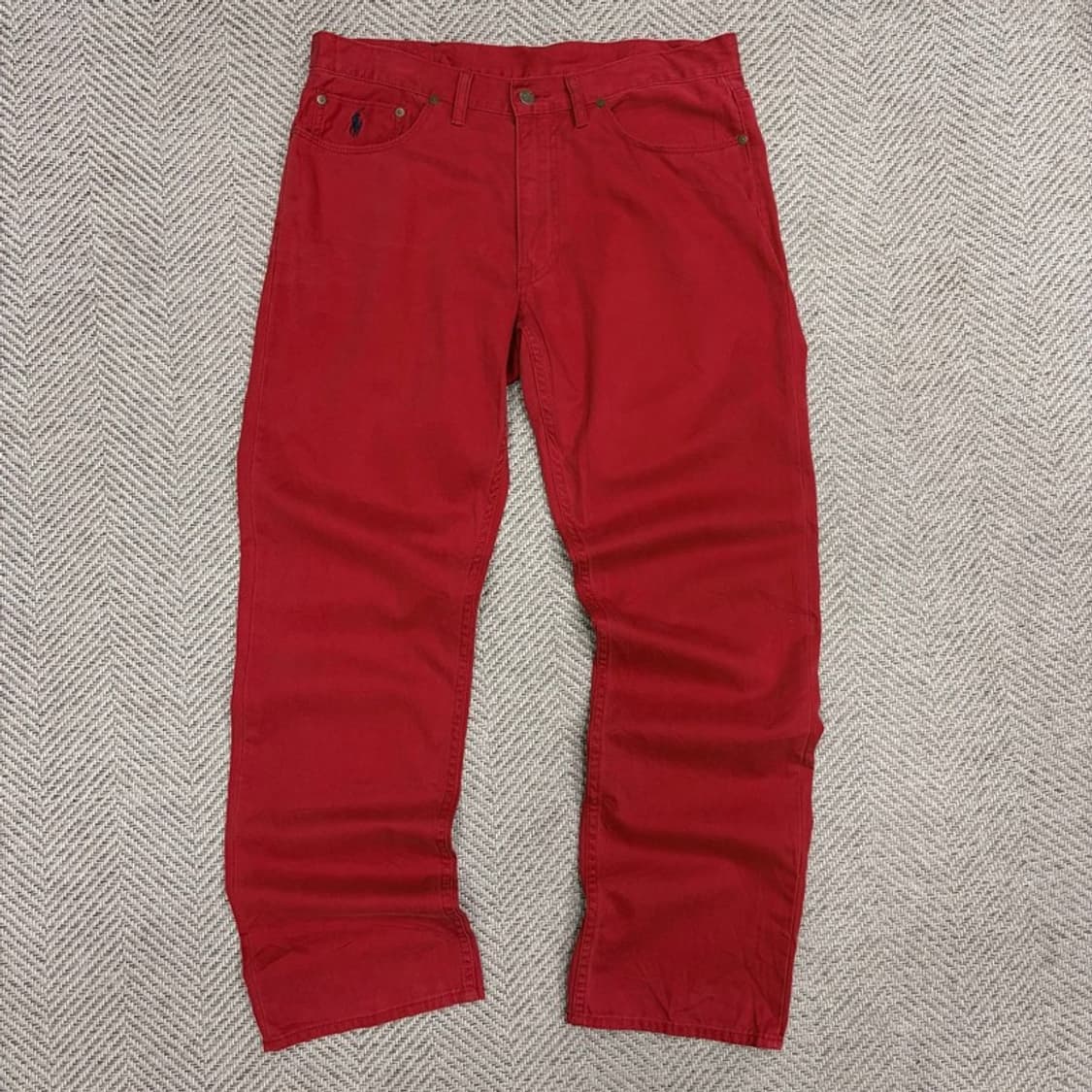 폴로랄프로렌 레드 코튼팬츠 v1100 상품이미지1