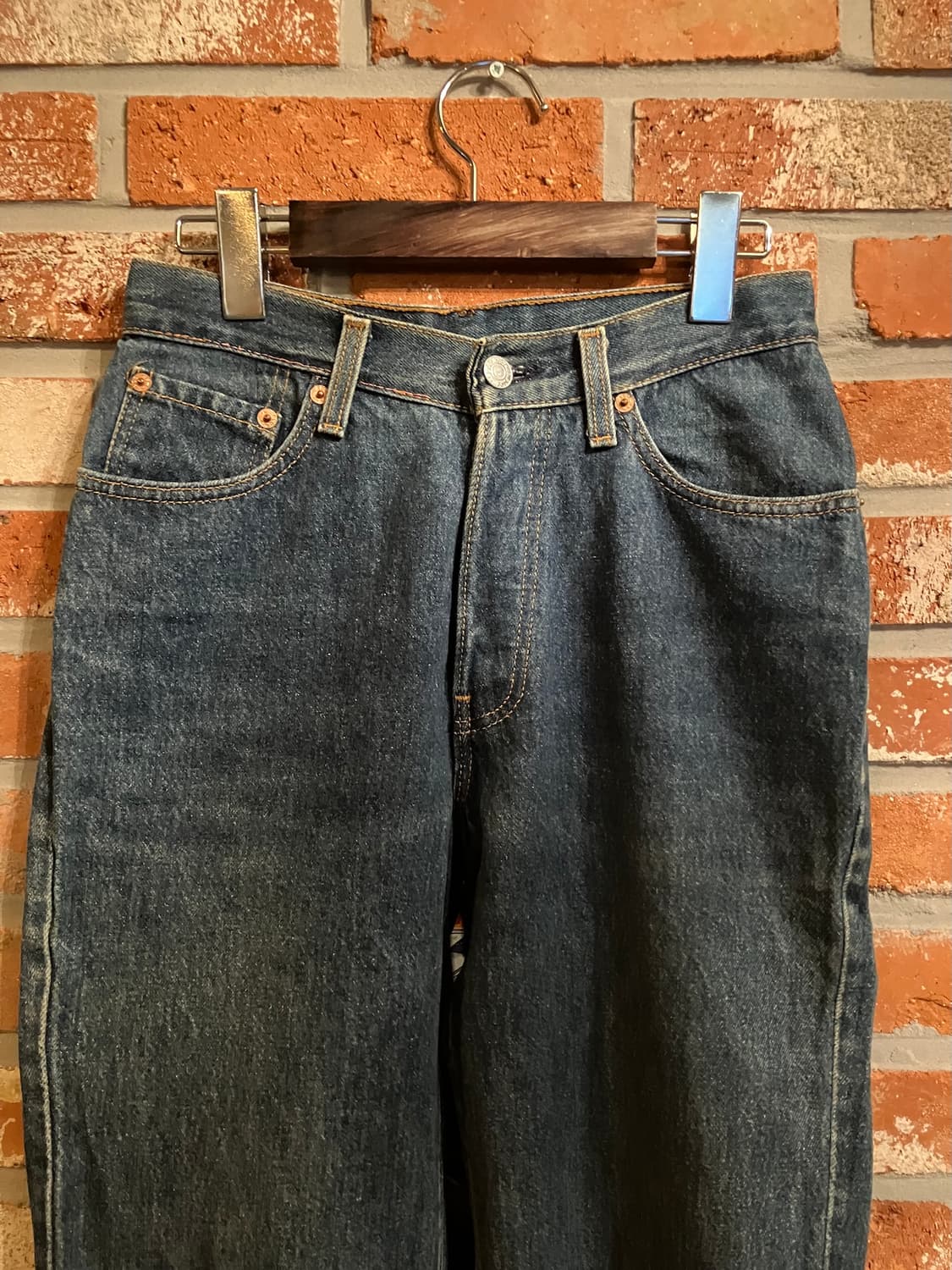 25인치 90s USA 빈티지 리바이스 501 데님 팬츠 상품이미지3