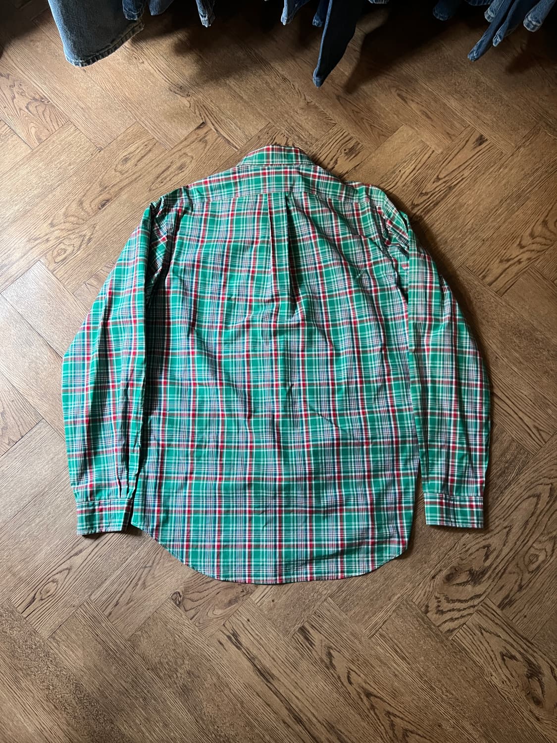 [M]폴로 랄프로렌 CLASSIC FIT 그린 타탄체크 옥스포드 셔츠 상품이미지6