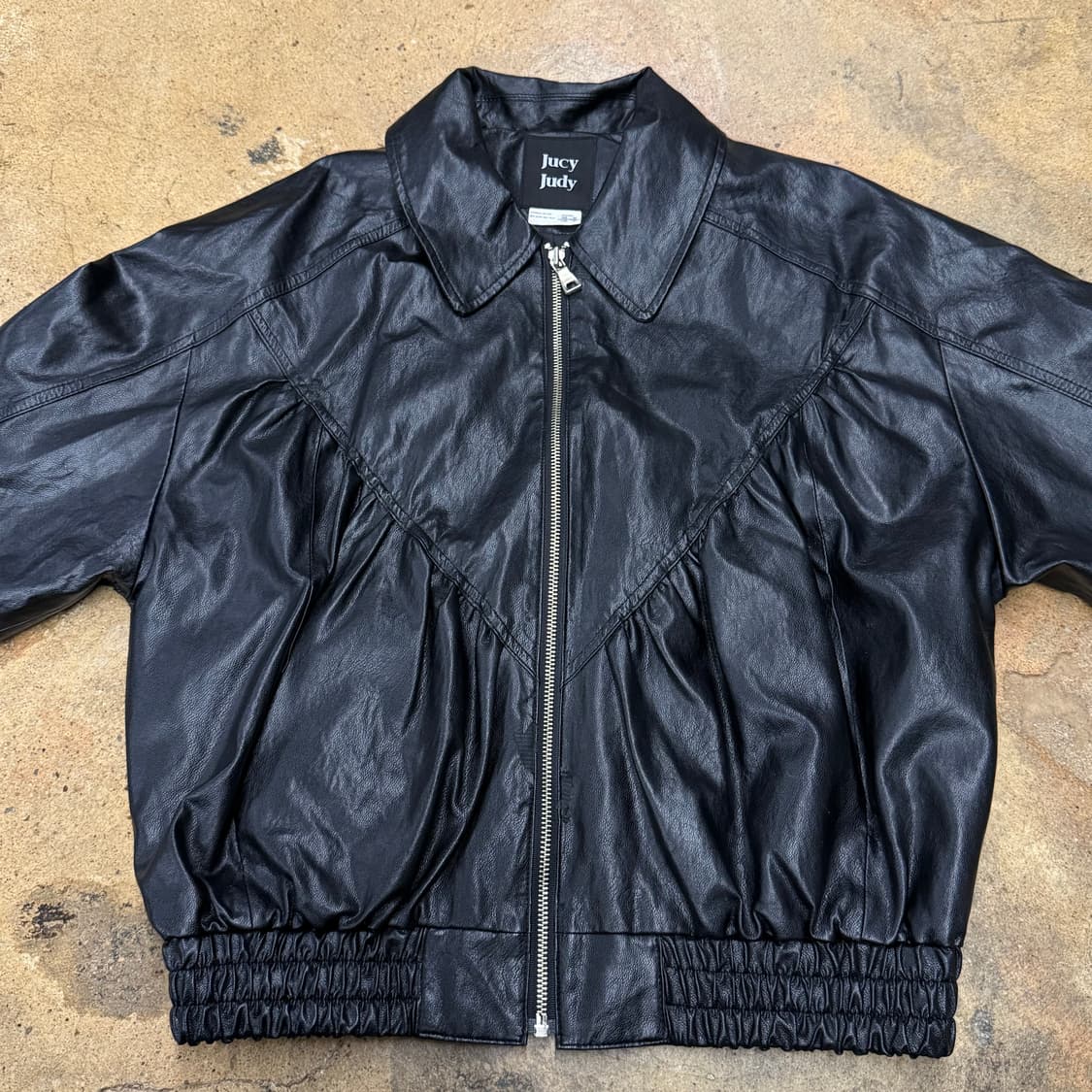 쥬시 주디 블랙 가죽자켓 85 상품이미지3