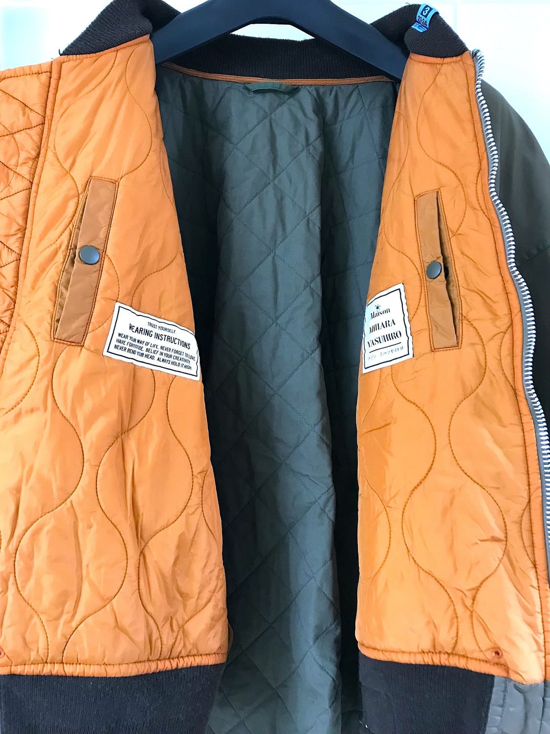 @새상품@ 미하라야스히로 런웨이 판초 ma-1 봄버 오버사이즈  상품이미지7