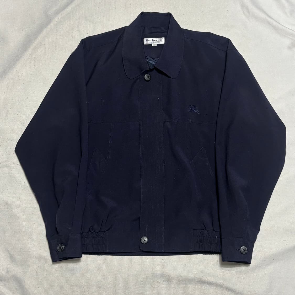 100 버버리 네이비 코튼 자켓 상품이미지2