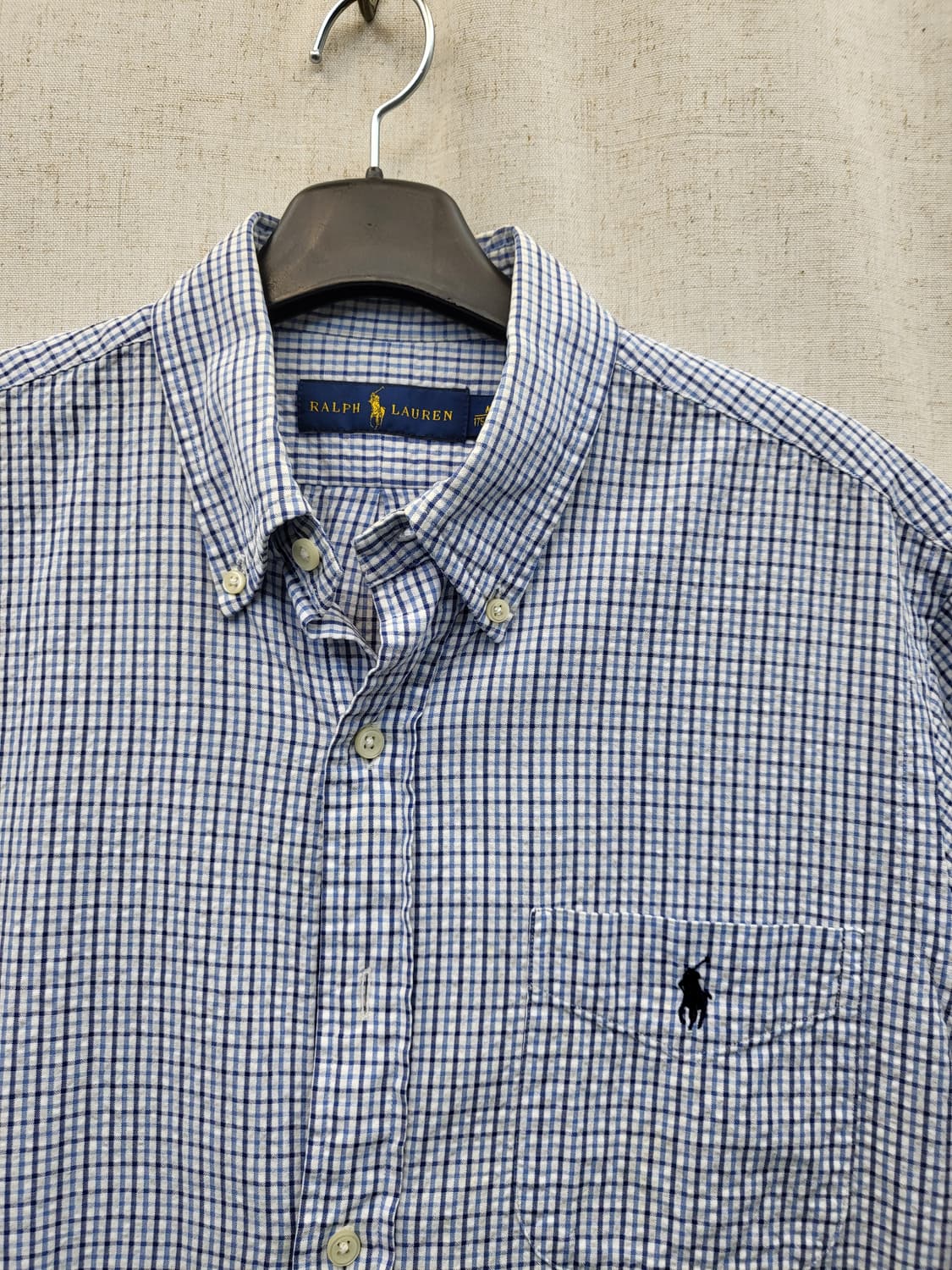 폴로 랄프로렌 체크 반팔 셔츠 상품이미지3