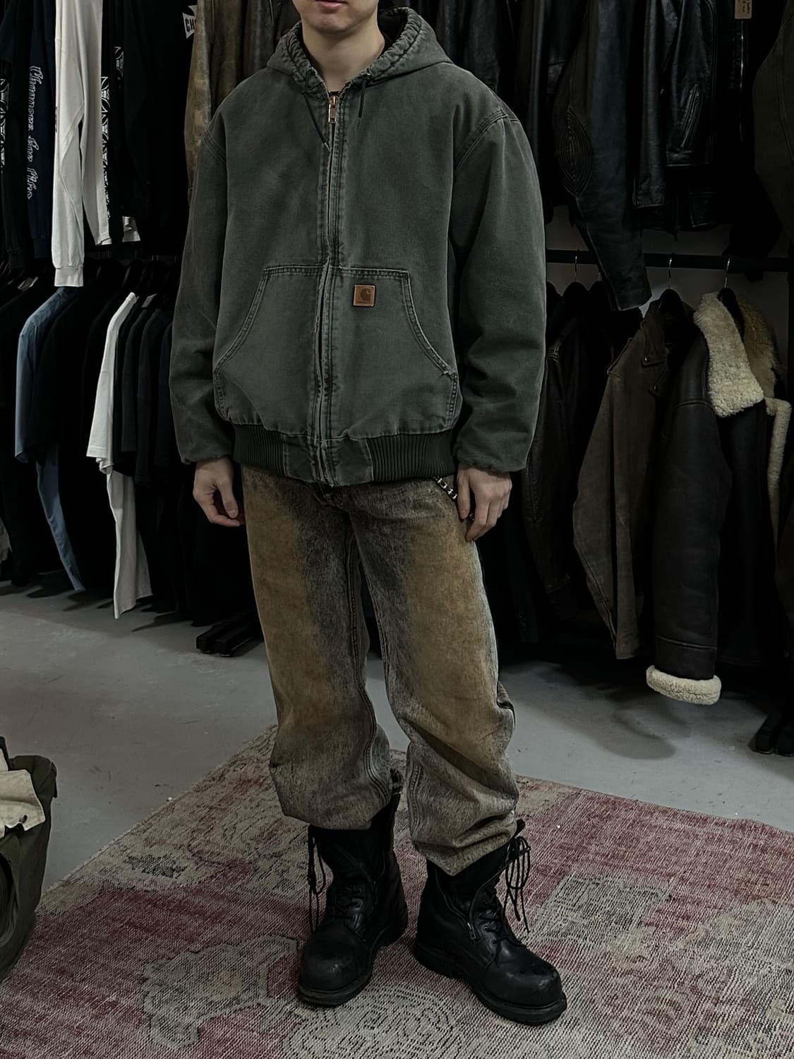 OG 칼하트 J130 액티브 자켓 칼하트 MOS 모스그린 상품이미지2