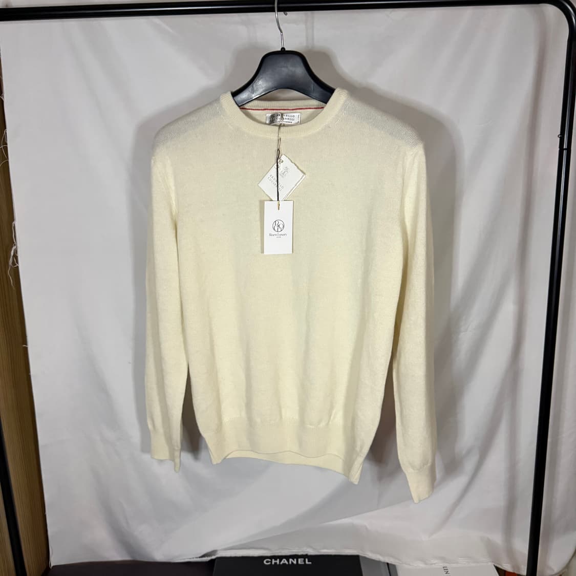 브루넬로 쿠치넬리 캐시미어 라운드넥 니트 스웨터 상품이미지2