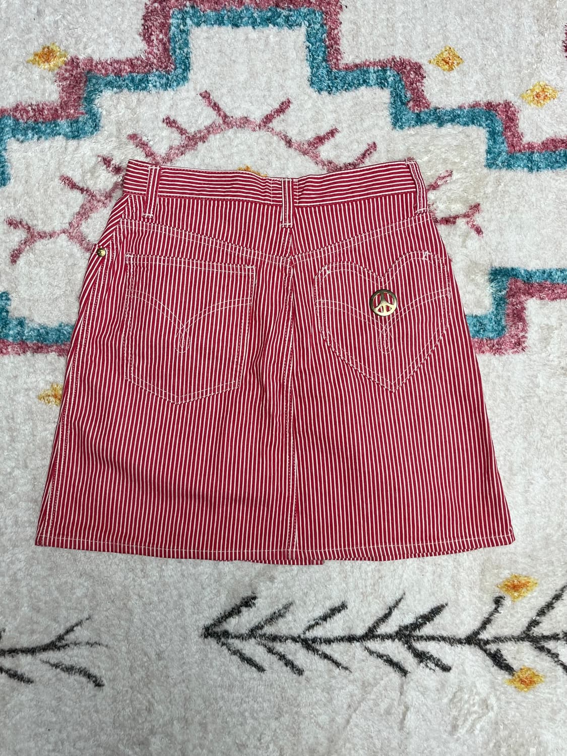 모스키노 빈티지 스트라이프 스커트 상품이미지3