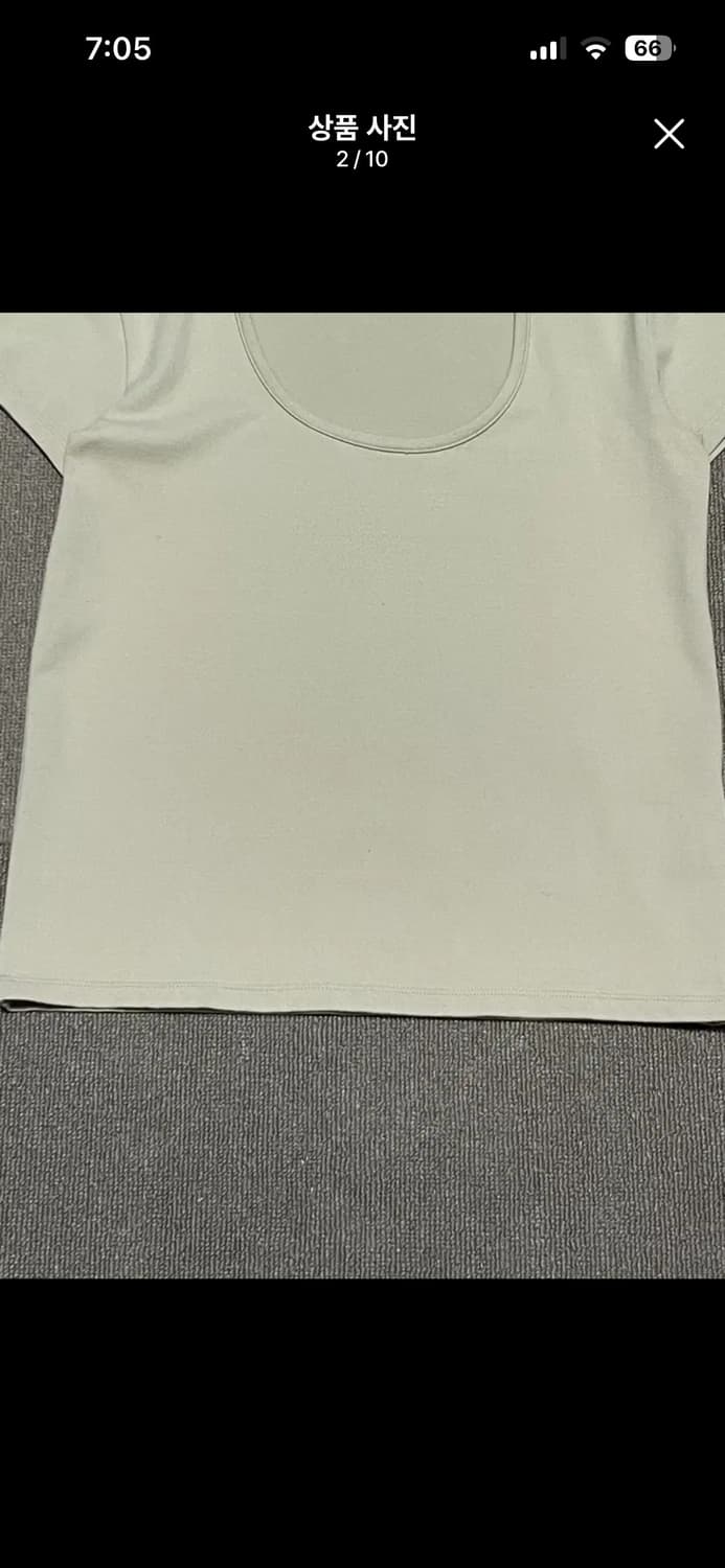 띠어리 스쿱넥 반팔 티셔츠 상품이미지4