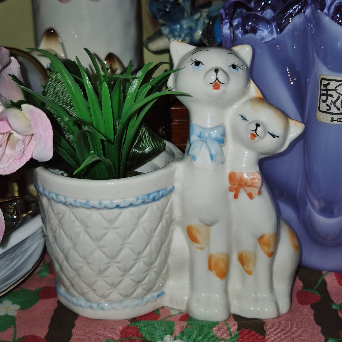 60s 일본 레트로 고양이 피겨린 홀더 상품이미지5