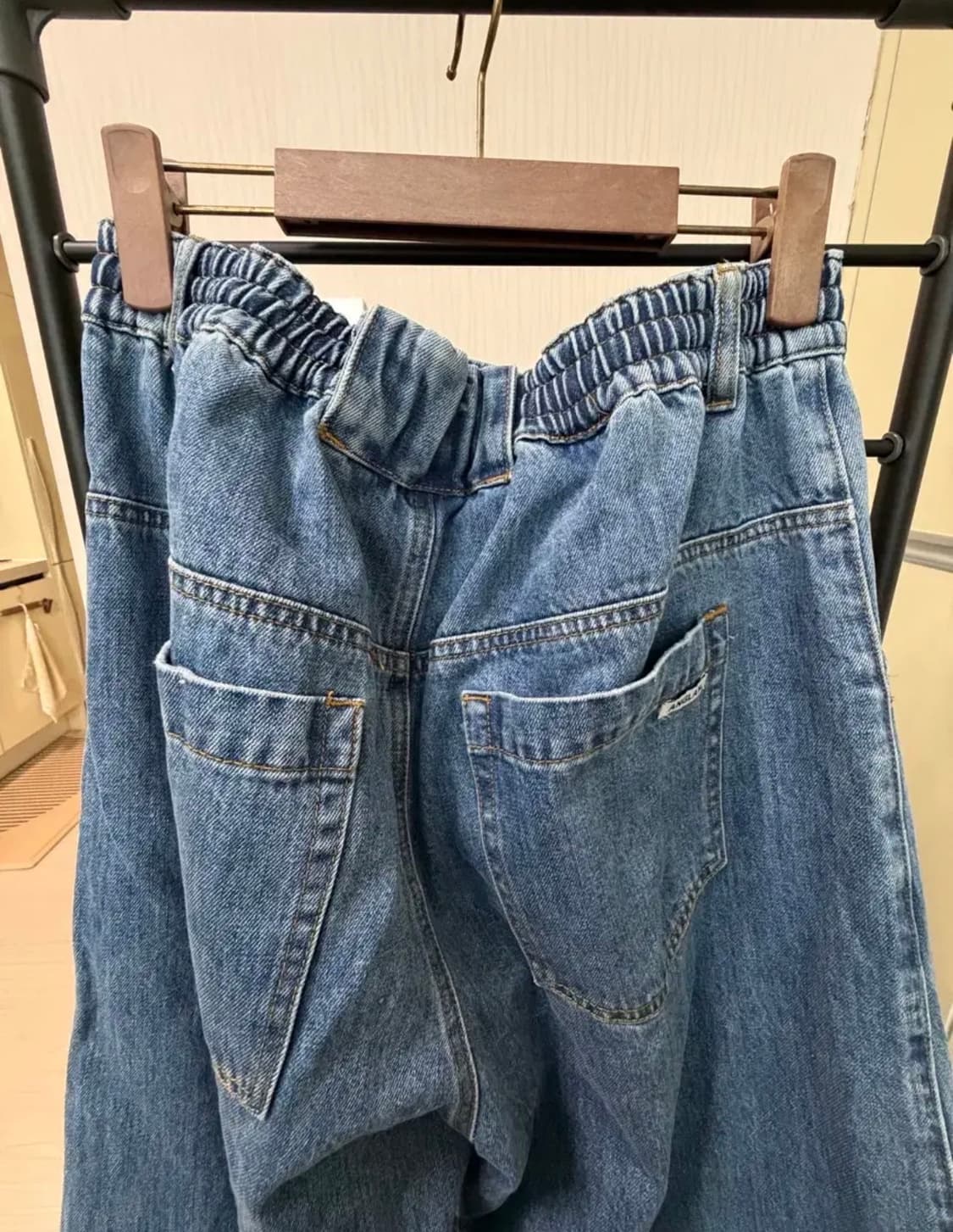 앵글런 커브드 데님팬츠 상품이미지6