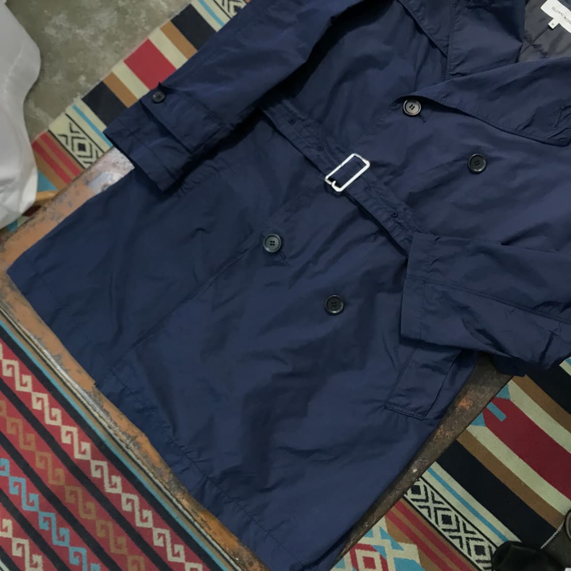 글로벌워크 네이비 트렌치 코트 내피포함 남성 102 여성 프리사이즈 상품이미지3