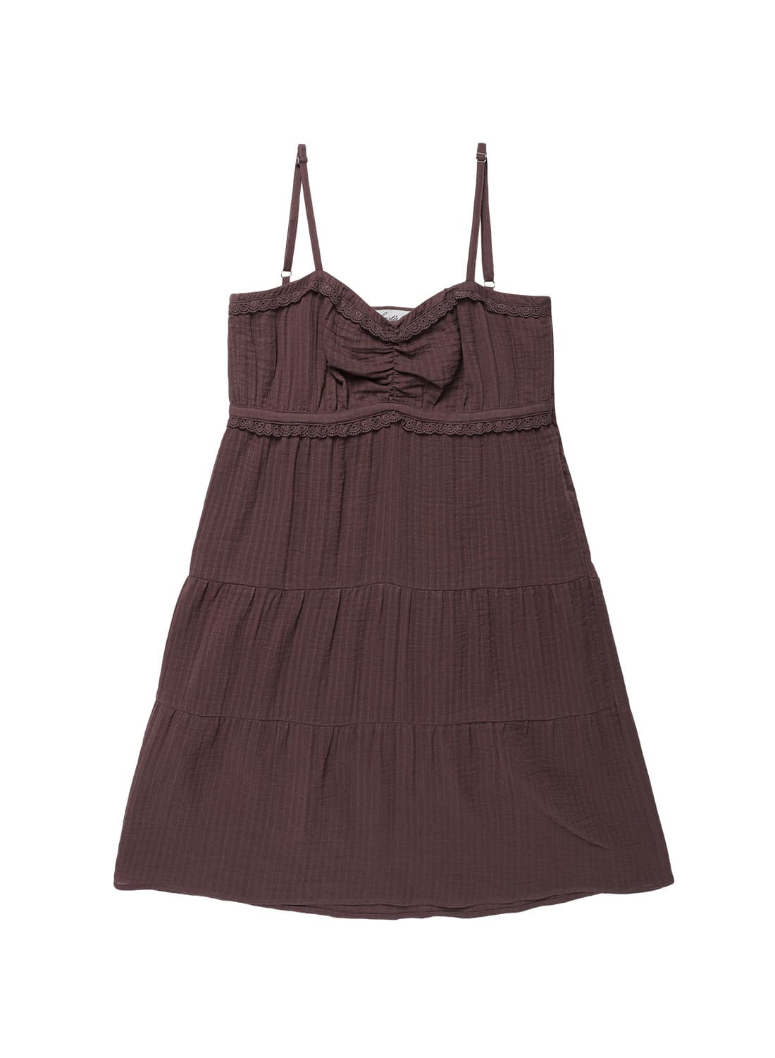 하스타 Hasta Boho Shirring Mini Dress Brown 상품이미지1