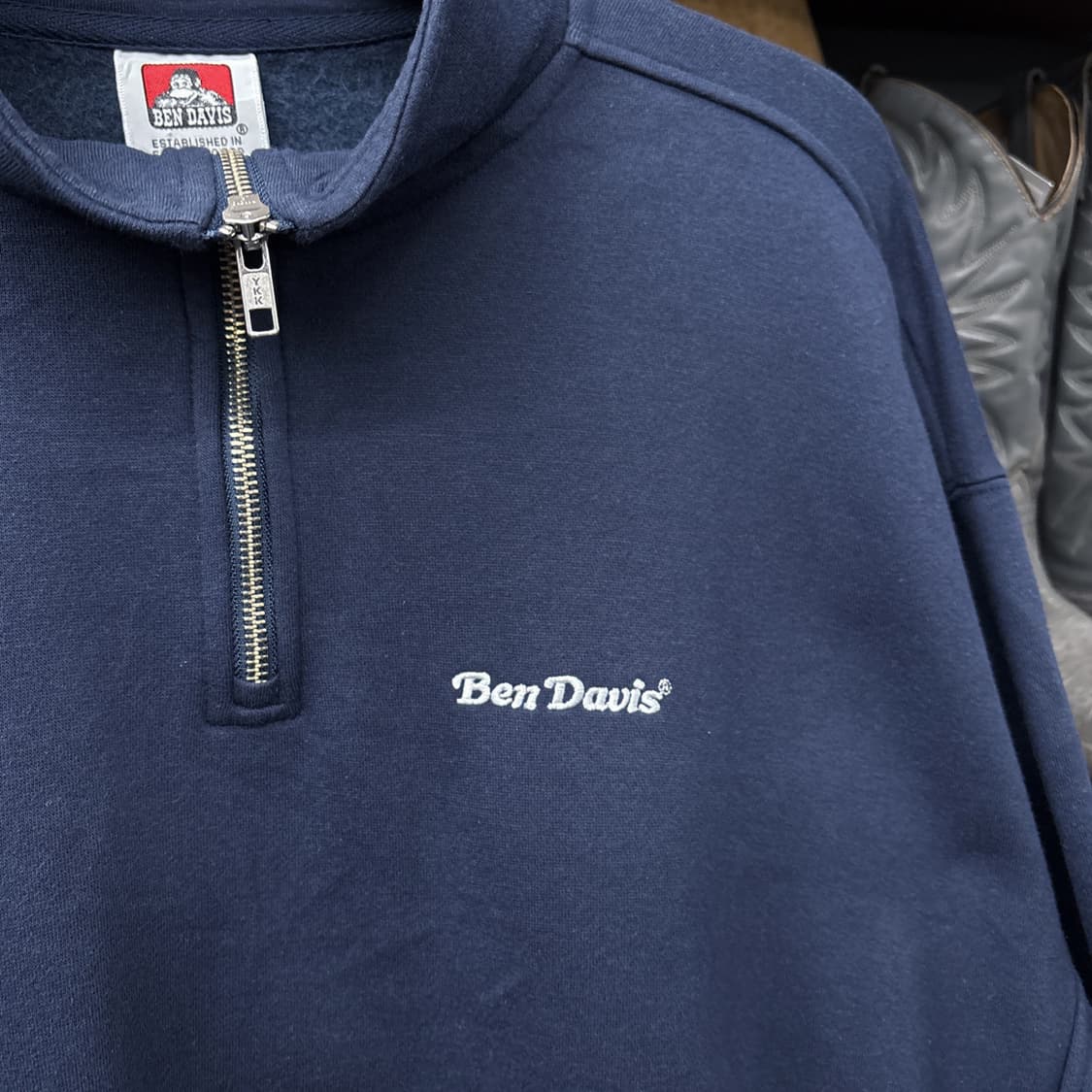 밴 데이비스 워크웨어 하프집업 기모 스웻셔츠 히든포켓 N703 상품이미지8