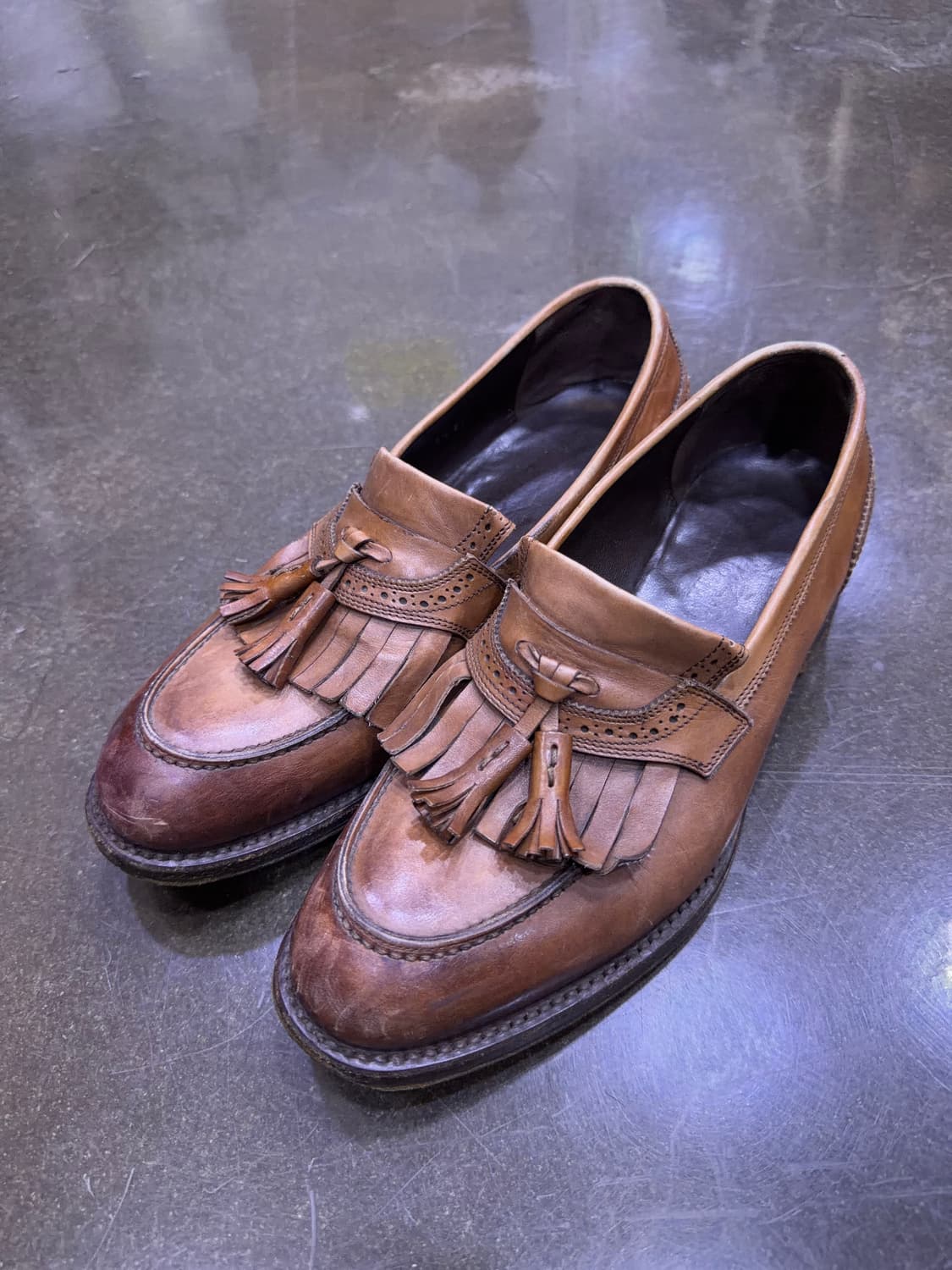 페라가모 클래식 프린지 테슬로퍼 슈즈 6.5 상품이미지1