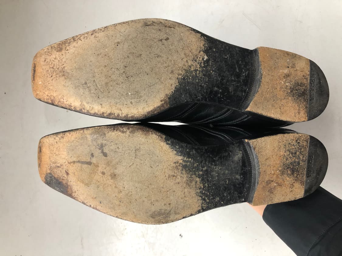 Prada 스퀘어토 더비슈즈 UK8.5 상품이미지7