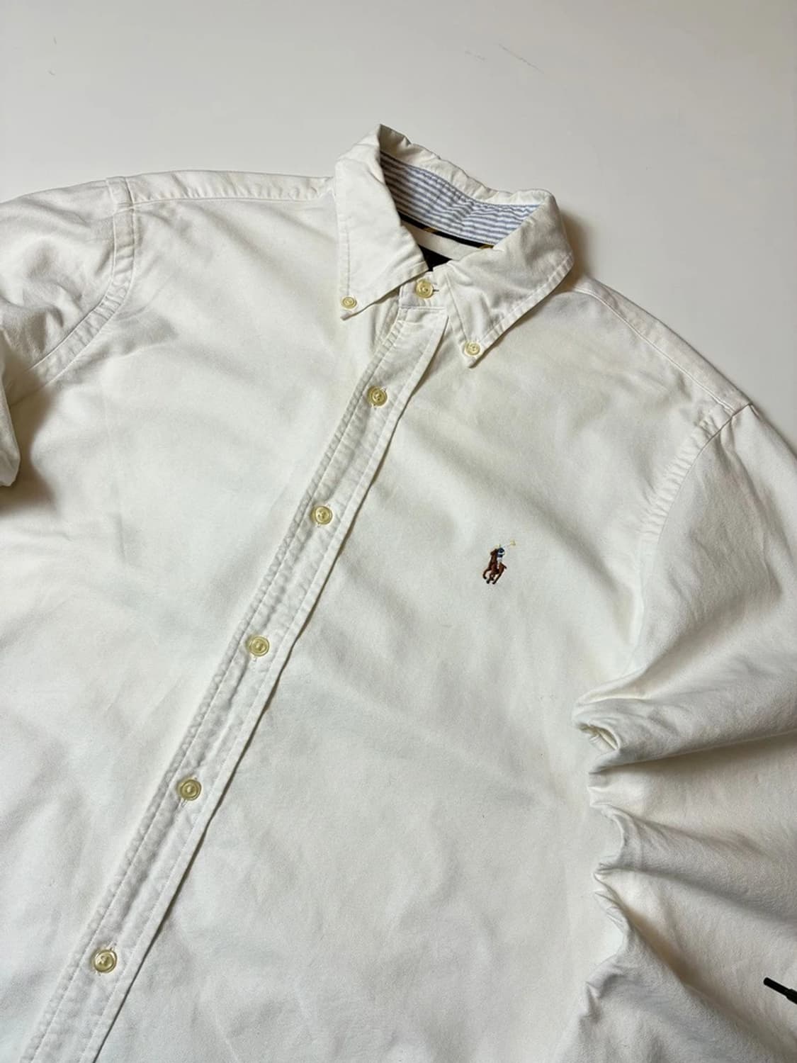 폴로 랄프로렌 옥스포드 자수 로고 화이트 셔츠 PN8089 상품이미지2