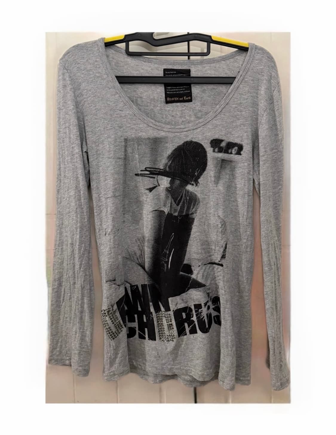 Heaven and earth Y2K 프린팅 큐빅 롱슬리브 상품이미지1