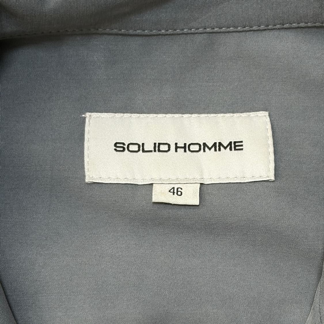 WOOYOUNGMI(솔리드옴므) 그레이블루 반팔 셔츠 46 상품이미지5