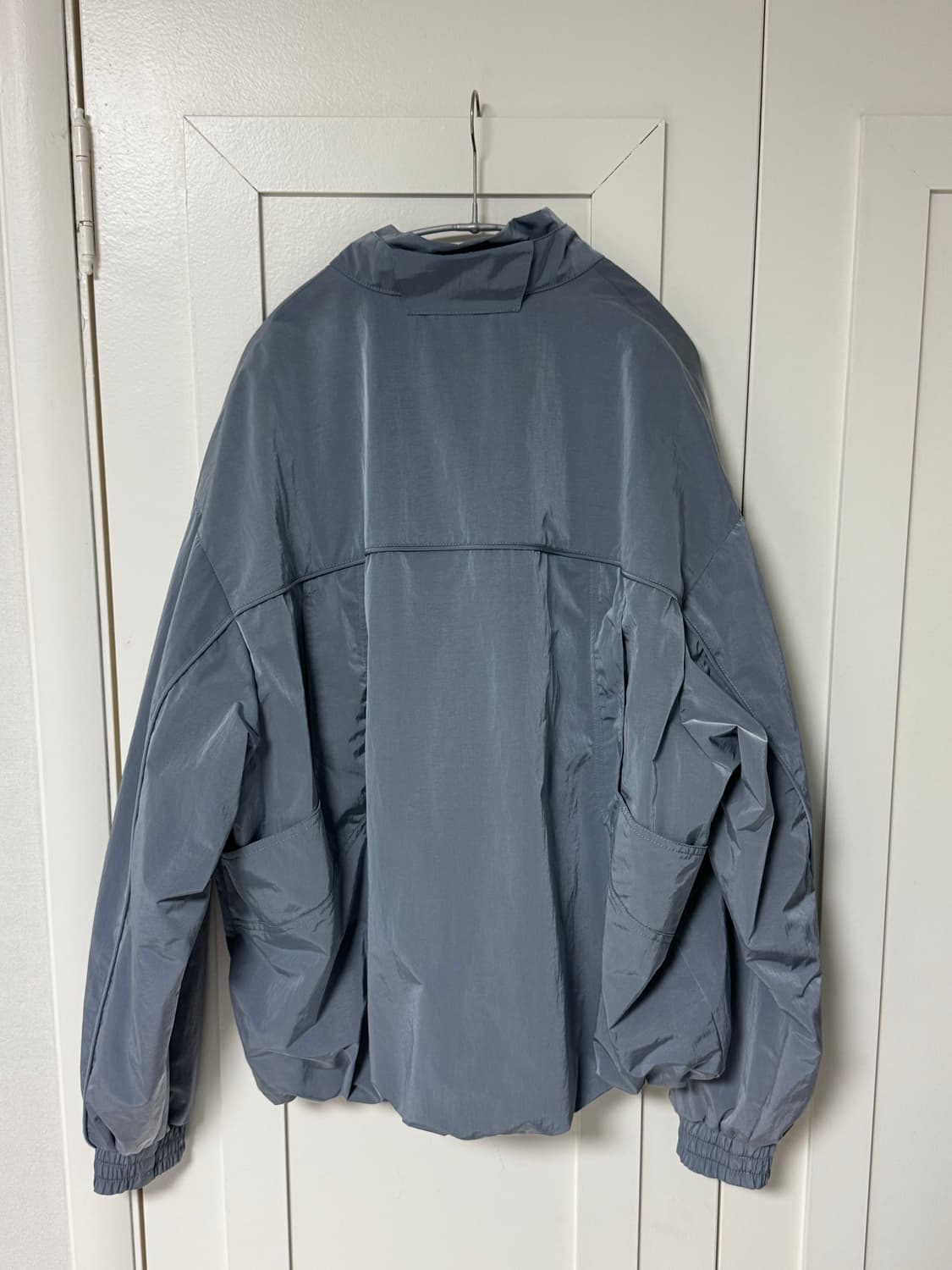 (100 size) 시스템옴므 모크넥 크링클 바람막이 블루컬러 상품이미지3