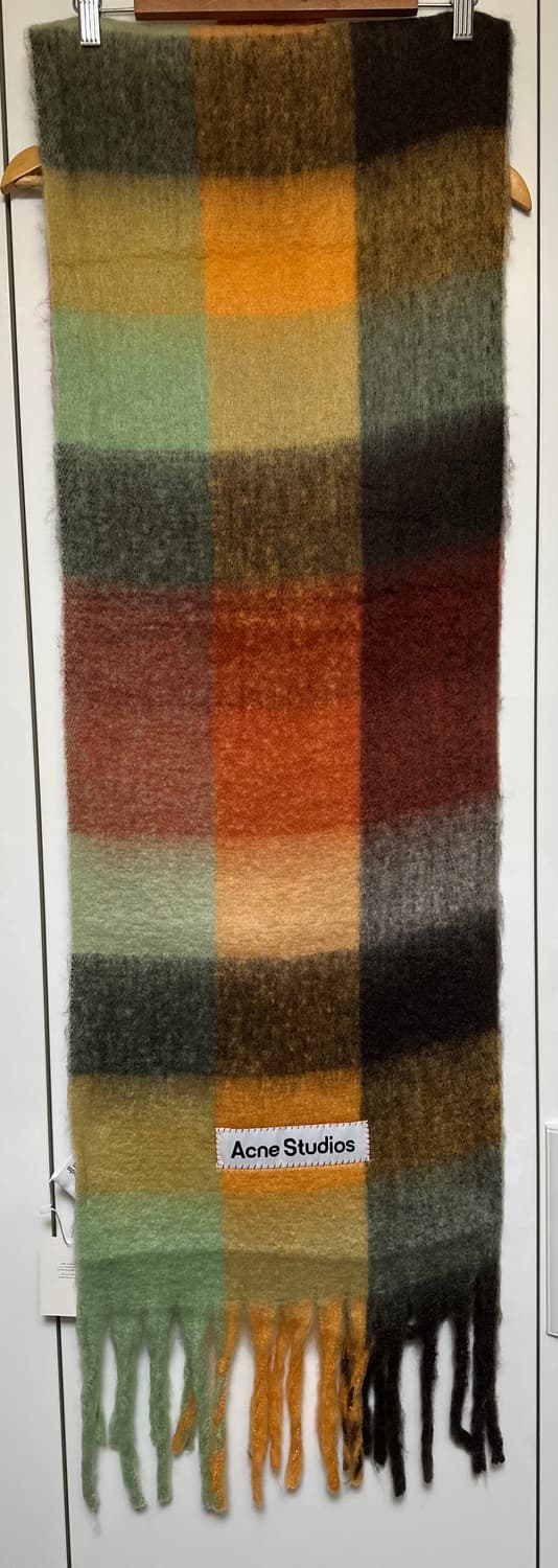 아크네 스튜디오 모헤어울체크 머플러 남여공용 상품이미지4