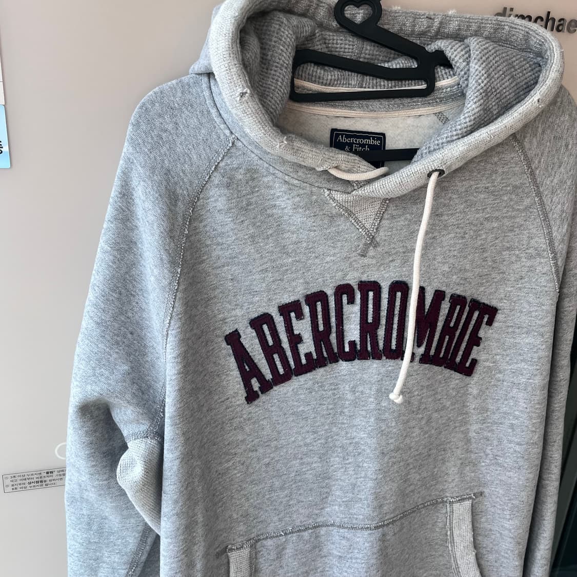 아베크롬비 후디 유니버시티 로고 XL 상품이미지3
