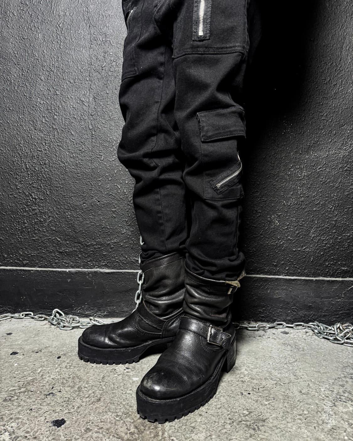 Cheap Monday - Multi Zip Slim Black Pant 상품이미지3