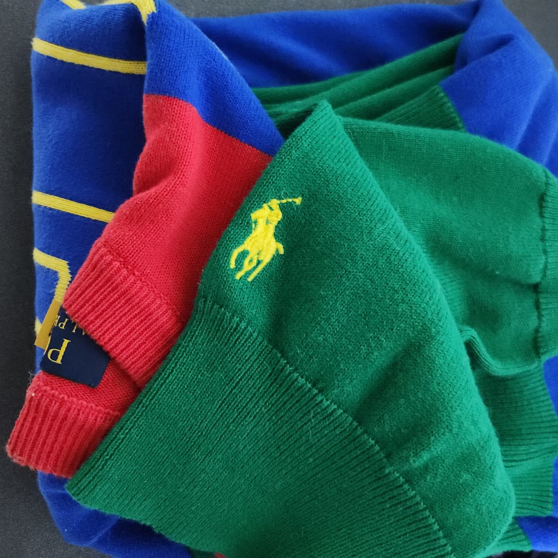 폴로 랄프로렌 빅핏 로고 컬러 스웨터 니트(무신사 259,000원) 상품이미지1