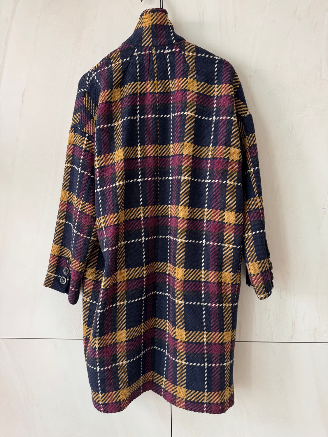 이태리 브랜드 컨디션 최상 5 PRE VIEW 체크 코트 XS(44,55 상품이미지3