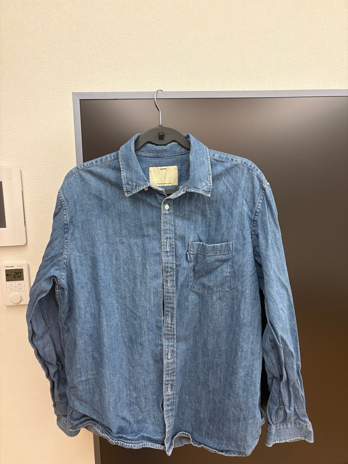 포터리 데님셔츠 3사이즈 상품이미지1