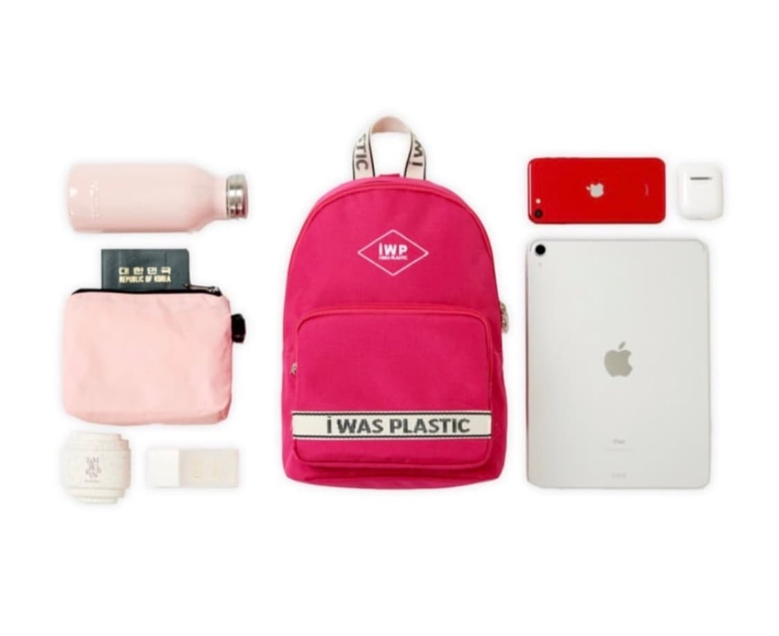 (새상품) IWP 아이워즈플라스틱 친환경 미니 백팩 핑크 상품이미지2