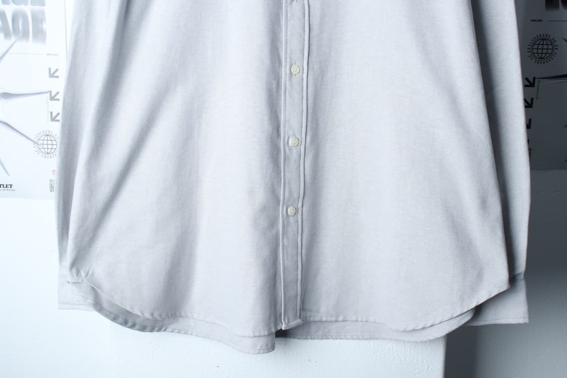 (L-XL) 라퍼지스토어 셔츠 남방 옥스포드 그레이 무지-H30727 상품이미지4