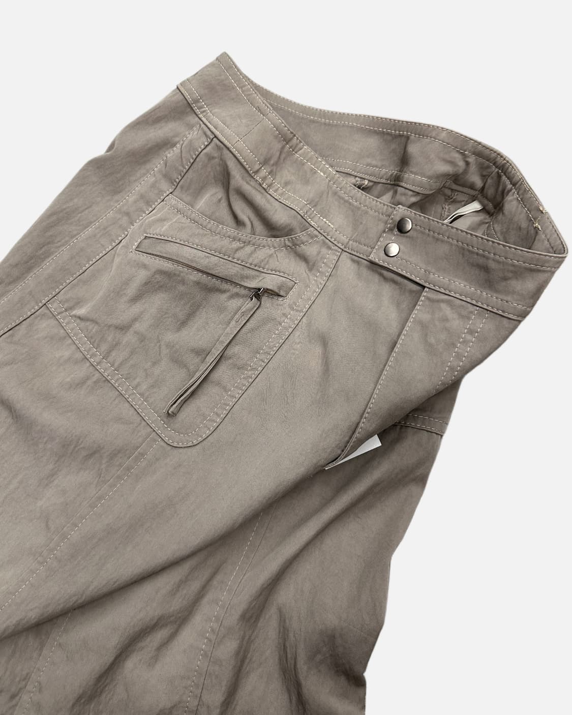 beige pocket snap skirt 상품이미지3