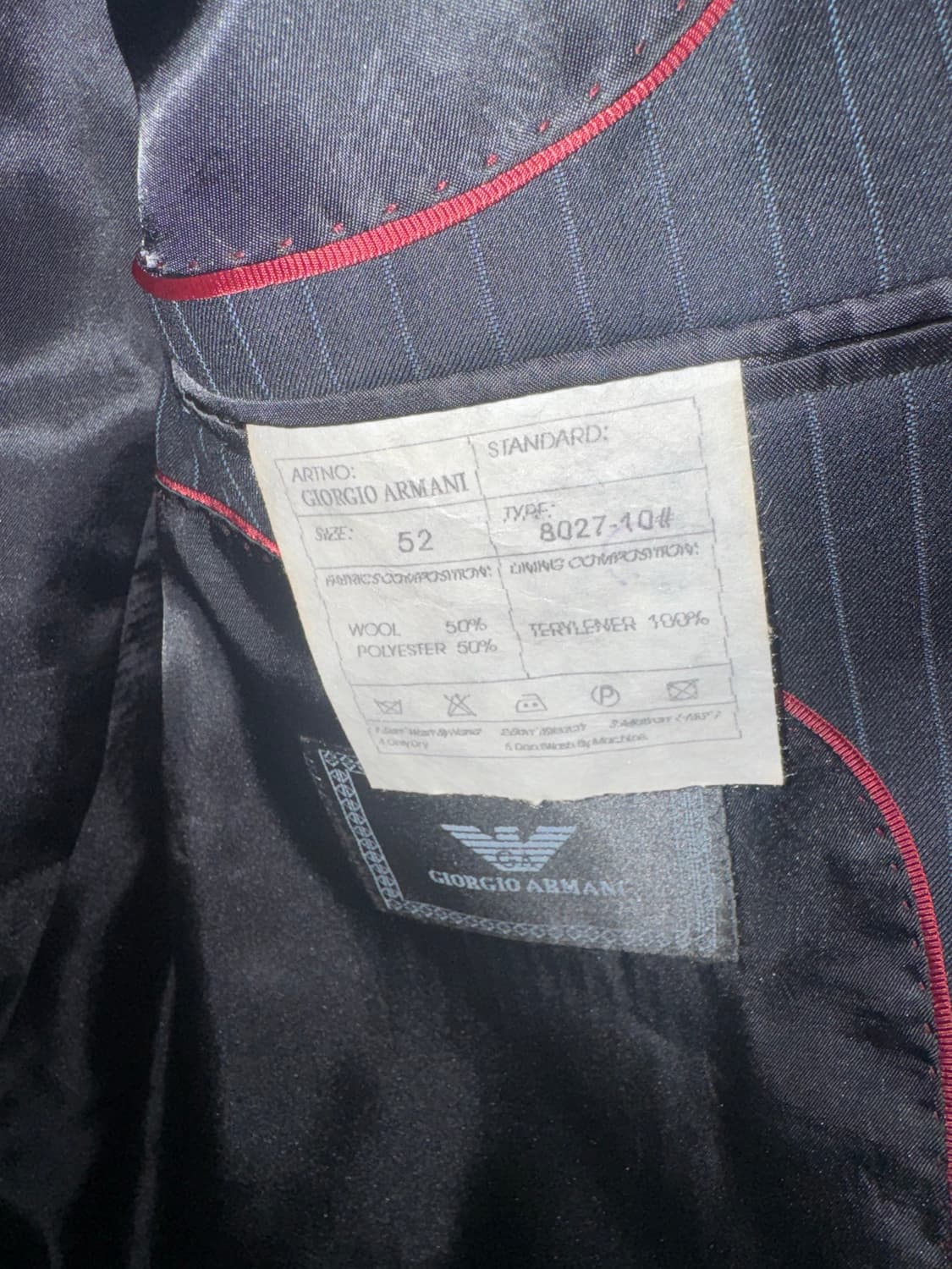 조르지오 아르마니 스트라이프 블레이저 자켓 상품이미지3