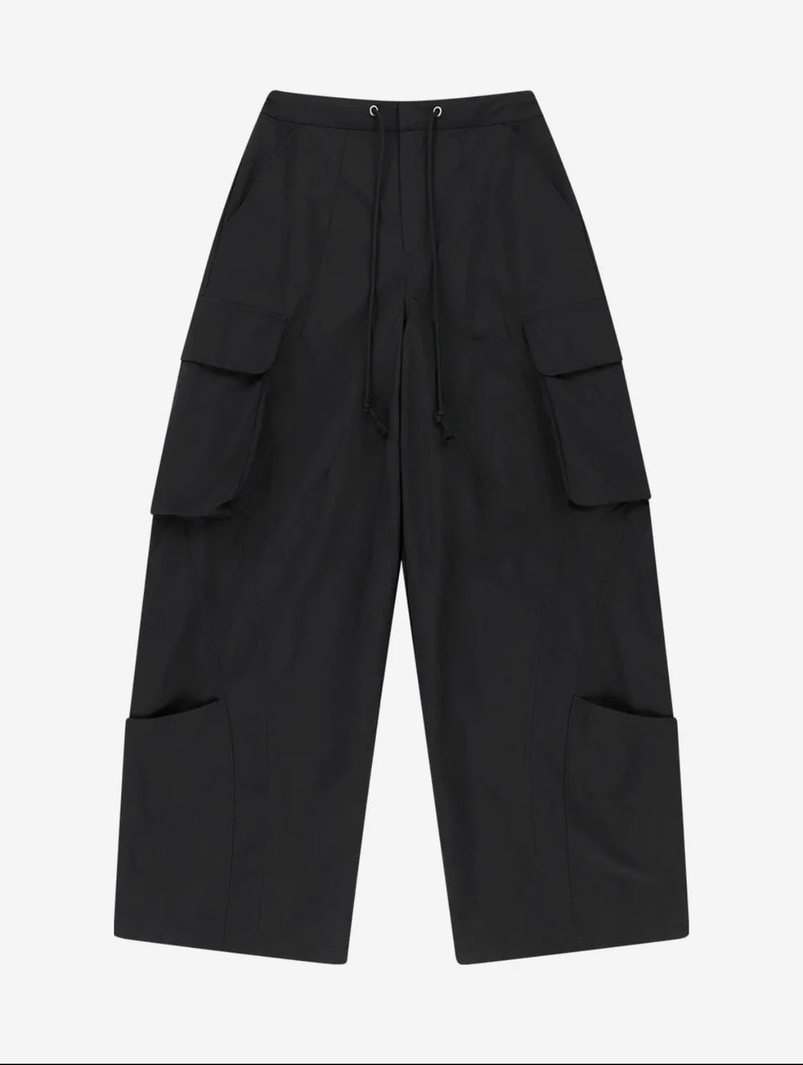 뚜오미오 바지 팬츠 LIGHT CARGO TRACKPANTS BLACK 상품이미지1