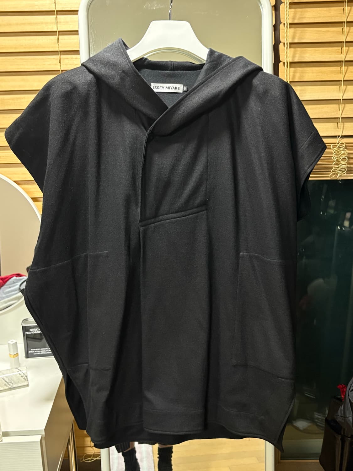 이세이 미야케 Issey Miyake 울 후드 베스트 상품이미지3