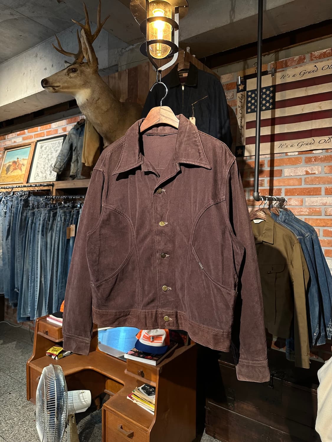 70s USA LEE Moleskin Western Jacket 상품이미지1