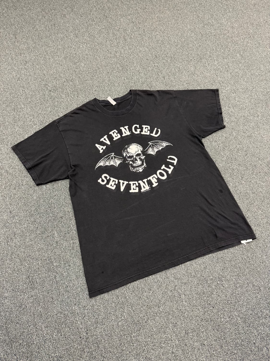 XL) 알스타일 빈티지 스컬 프린팅 반팔 티셔츠 상품이미지1