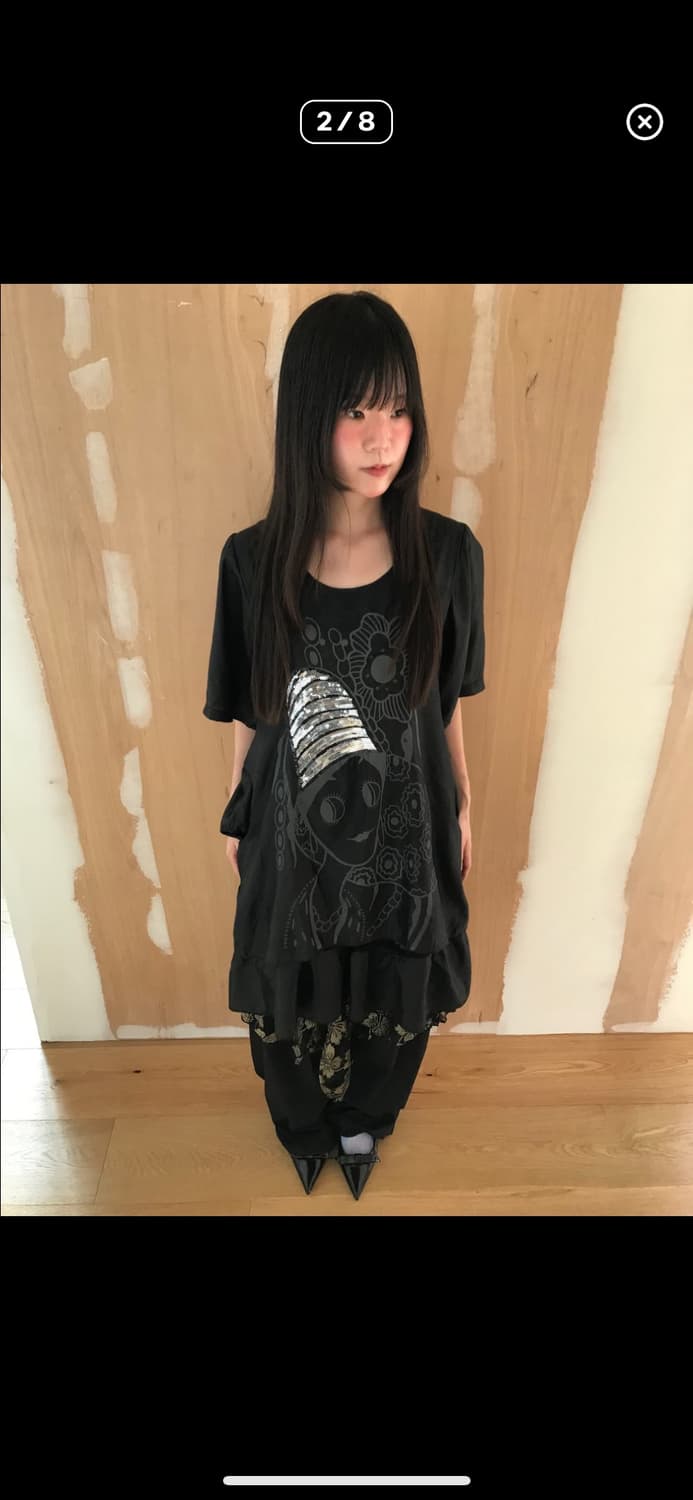 vintage pattern pocket one-piece 상품이미지2