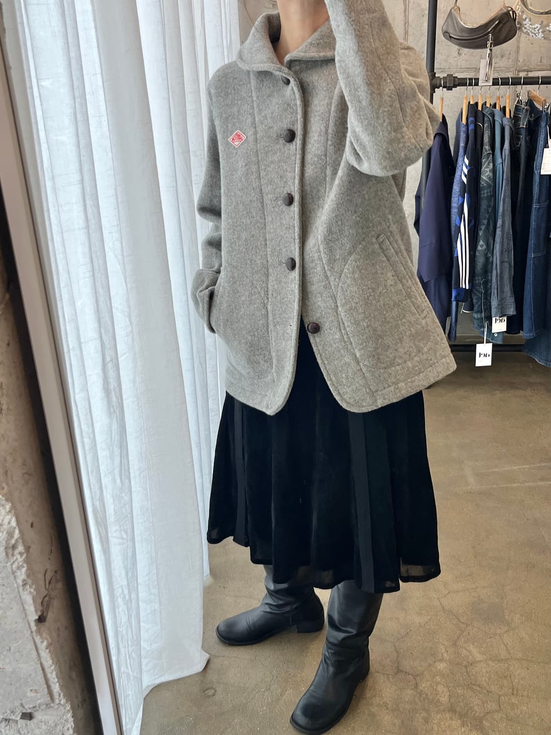 HIROKO BIS 히로코비스 벨벳 플레어 스커트 상품이미지10